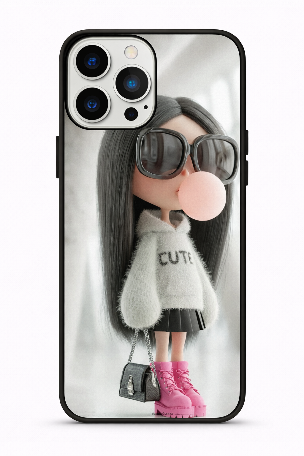 Cute Attitude Girl Mobile Back Cover