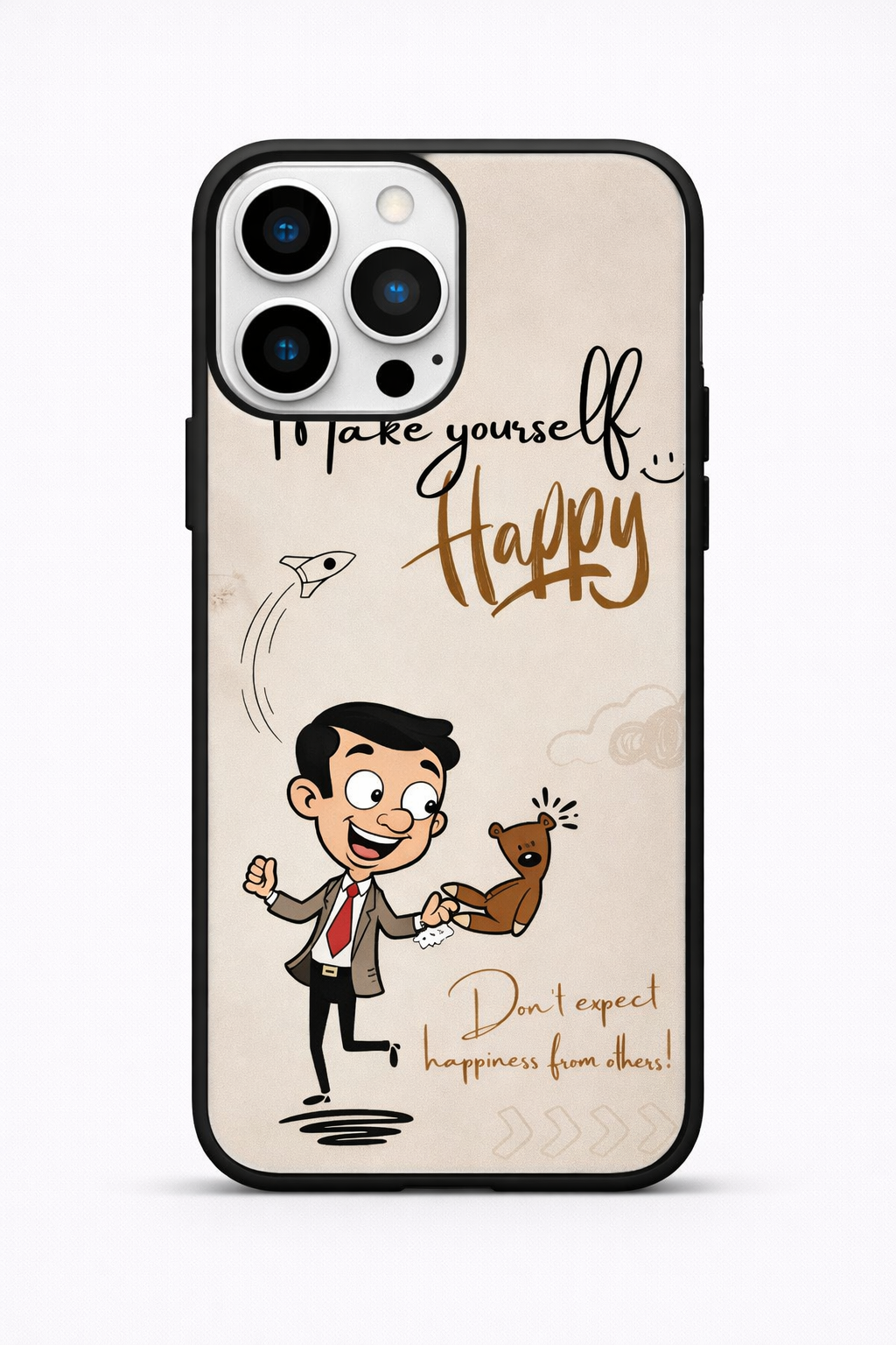Happy Mr. Bean Mobile Back Cover