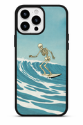 Surfing Skeleton Mobile Back Cover